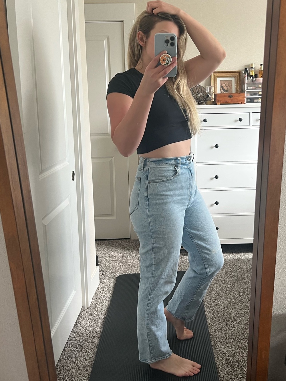 Abercrombie & Fitch Light Blue 90’s Straight Leg Women's Jeans